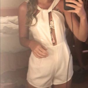 Forever 21 white romper 🌸💕